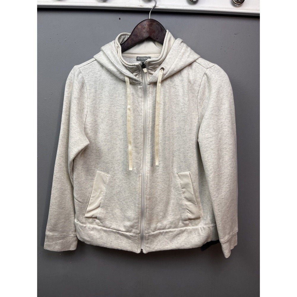 Talbots Hoodie Womens Small Gray T by Talbots Full Zip Fleece Athleisure 9959